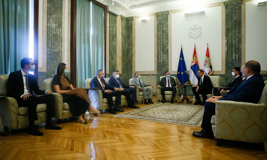 Aleksandar Vučić priredio prijem za zvaničnike EP u Beogradu