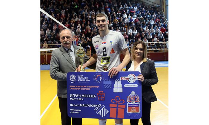 Veljko Ma&scaron;ulović najbolji odbojka&scaron; u martu